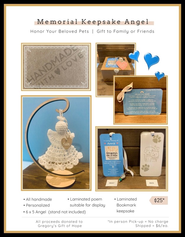 Memorial Keepsake Angel - Pickup in Person at GGOH