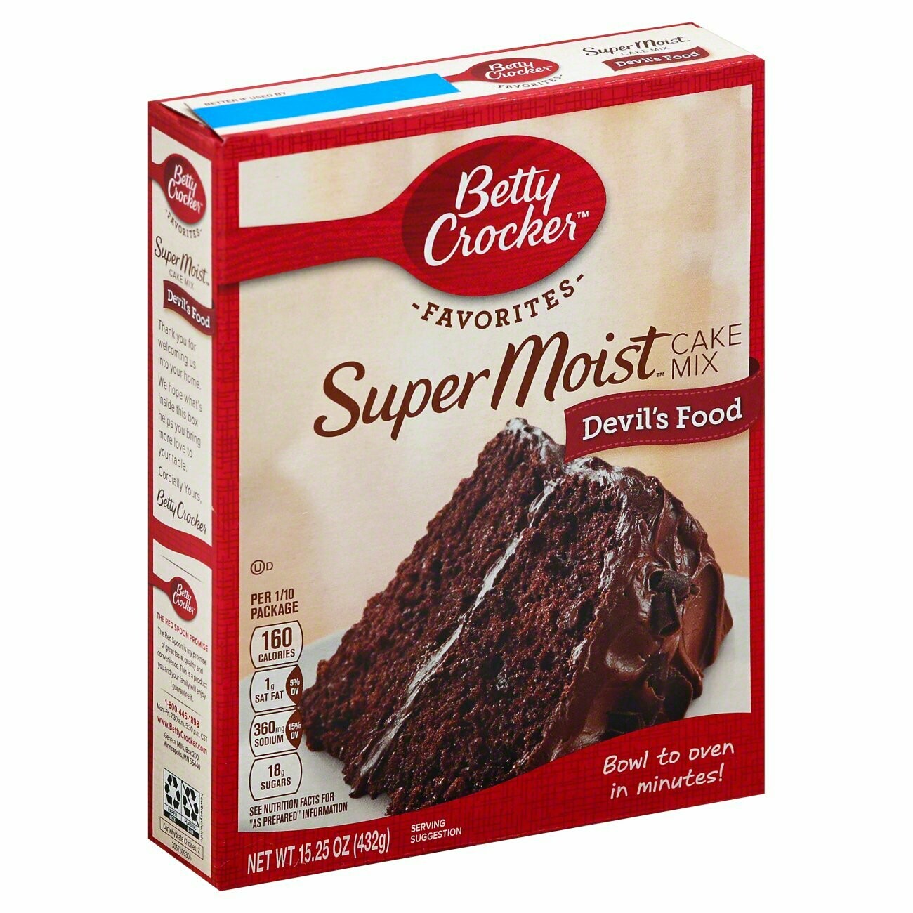 BETTY CROCKER HARINA PASTEL DEVIL ́S FOOD 15.25 OZ