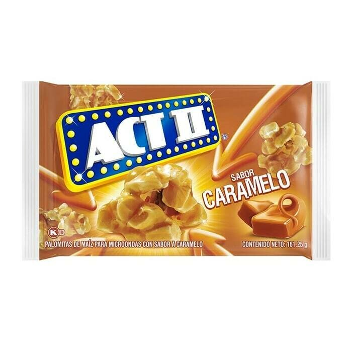 MAIZ POP ACT II CARAMELO 161.25 GRS - 11 UNDS