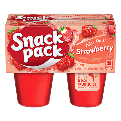GELATINA HUNTS STRAWBERRY 4 CUPS