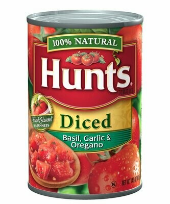 HUNTS TOMATE DICED BASIL,GARLIC&amp;OREGANO 14.5 OZ