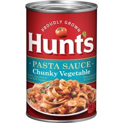 SALSA HUNT ́S SPAGUETTI CHUNKY VEGETABLE 24 OZ