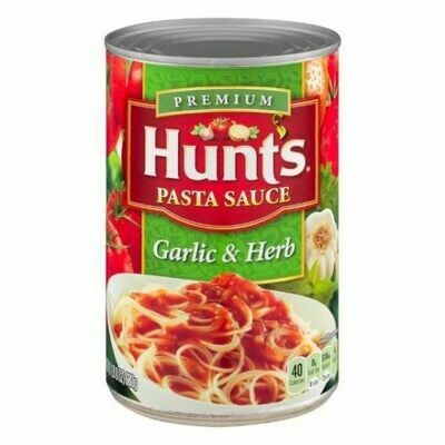 SALSA HUNT ́S SPAGUETTI GARLIC &amp; HERB 24 OZ