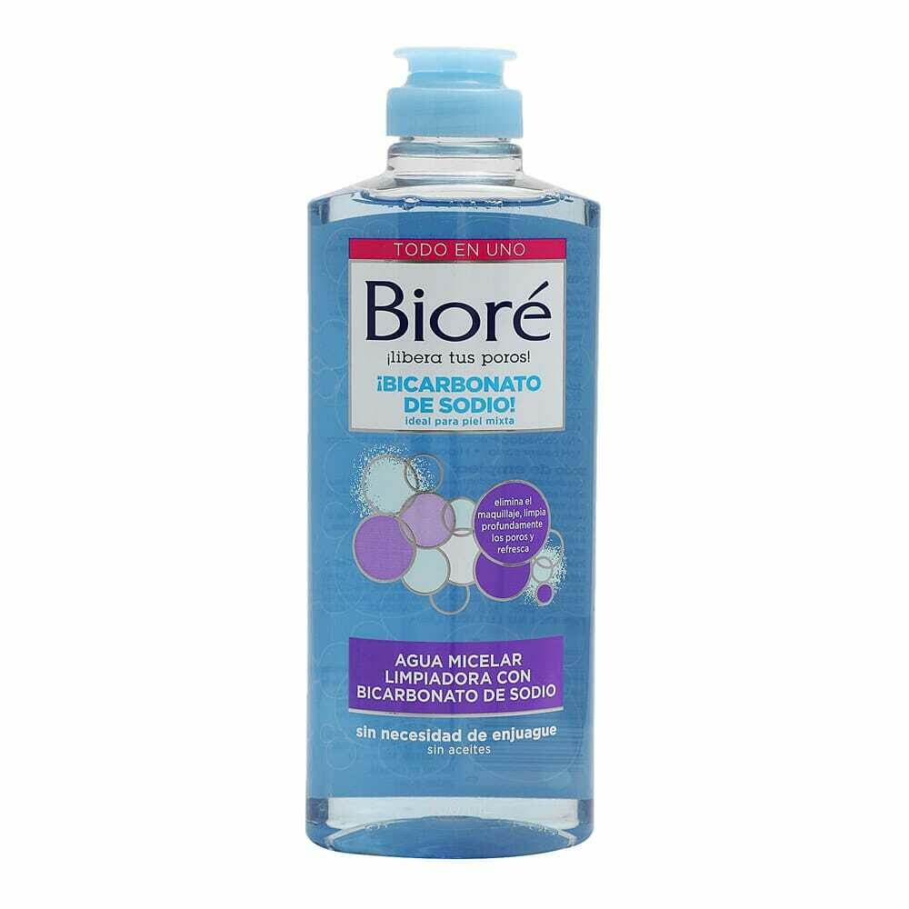 BIORE AGUA MICELAR LIMPIADORA CON BICARBONATO CON SODIO 300 ML