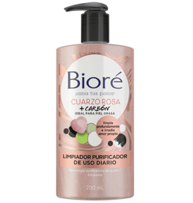 BIORE LIMPIADOR PURIFICADOR CUARZO ROSA 200 ML