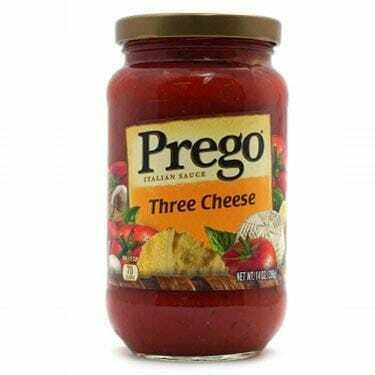 PREGO SALSA PARA SPAGHETTI THREE CHEESE 14 OZ