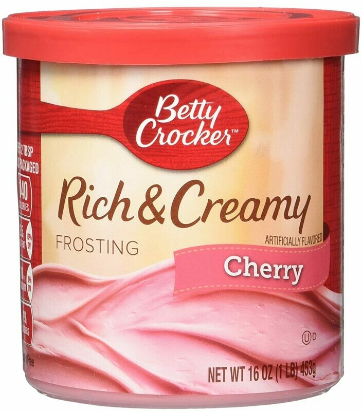 BETTY CROCKER LUSTRE CHERRY 16 OZ *DISPONIBLE ÚNICAMENTE EN SPS*