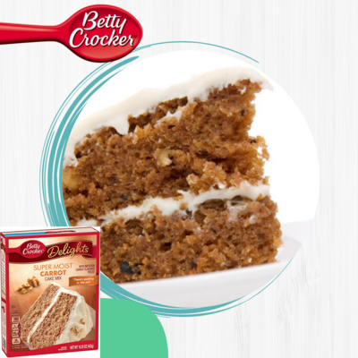 BETTY CROCKER HARINA PASTEL CARROT 15.25 OZ