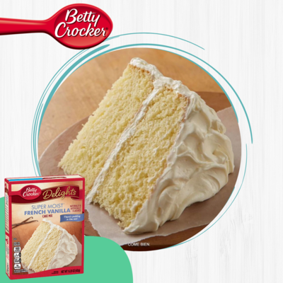 BETTY CROCKER HARINA PASTEL FRENCH VAINILLA 15.25 OZ *