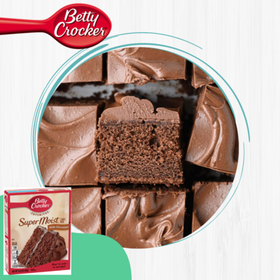 BETTY CROCKER HARINA PASTEL MILK CHOCOLATE 15.25 OZ