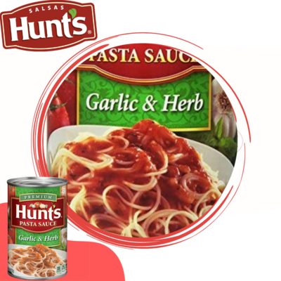 SALSA HUNT ́S SPAGUETTI GARLIC &amp; HERB 24 OZ