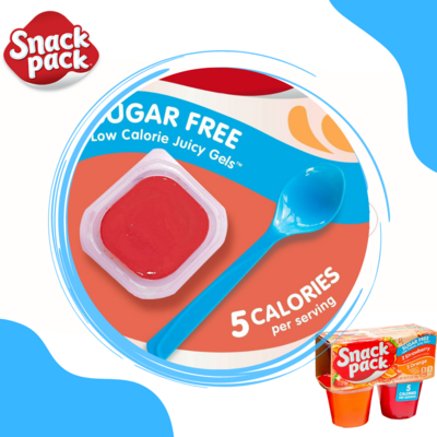 GELATINA HUNTS STRAWBERRY &amp; ORANGE SUGAR FREE 4 CUPS