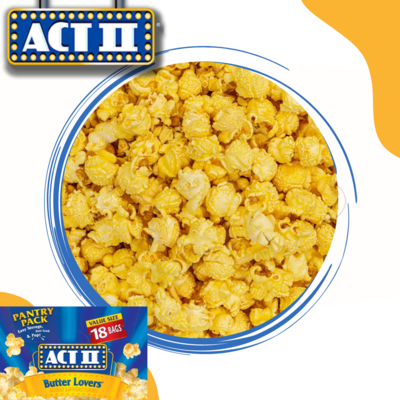 MAIZ POP ACT II BUTTER LOVERS 18 PACK 