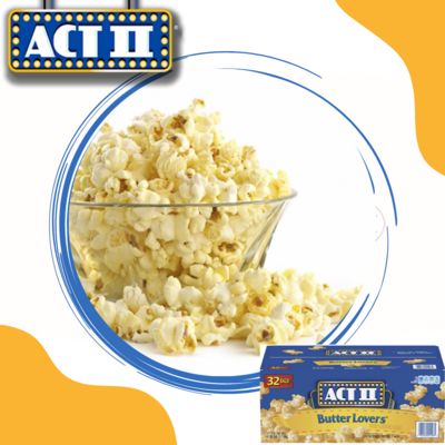 MAIZ POP ACT II BUTTER LOVERS 32 PK. 1/1CT