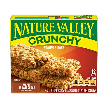 NATURE VALLEY GRANOLA BARS MAPLE BROWN SUGAR