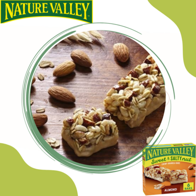 NATURE VALLEY GRANOLA BARS SWEET&amp;SALTY ALMOND 6 UNDS