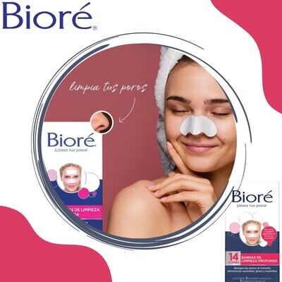 BIORE BANDAS DE LIMPÌEZA PROFUNDA -14CT COMBO