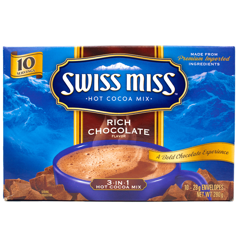 COCOA SWISS MISS RICH CHOCOLATE 10 SOBRES.
