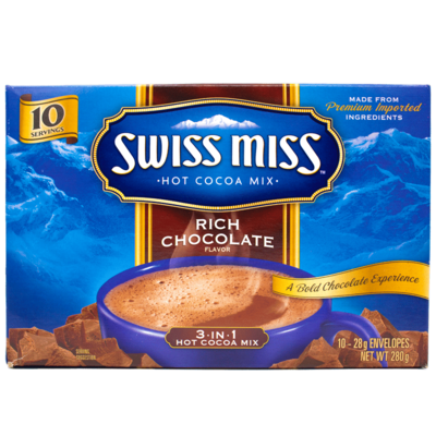 COCOA SWISS MISS RICH CHOCOLATE 10 SOBRES.