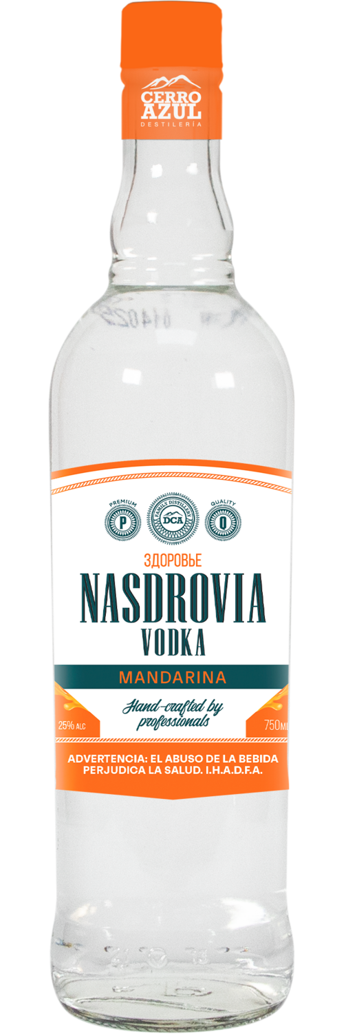 VODKA NASDROVIA MANDARINA 25º 750 ML