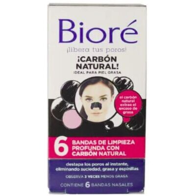 BIORE BANDAS LIMPIEZA PROFUNDA ULTRA NARIZ 6 CT