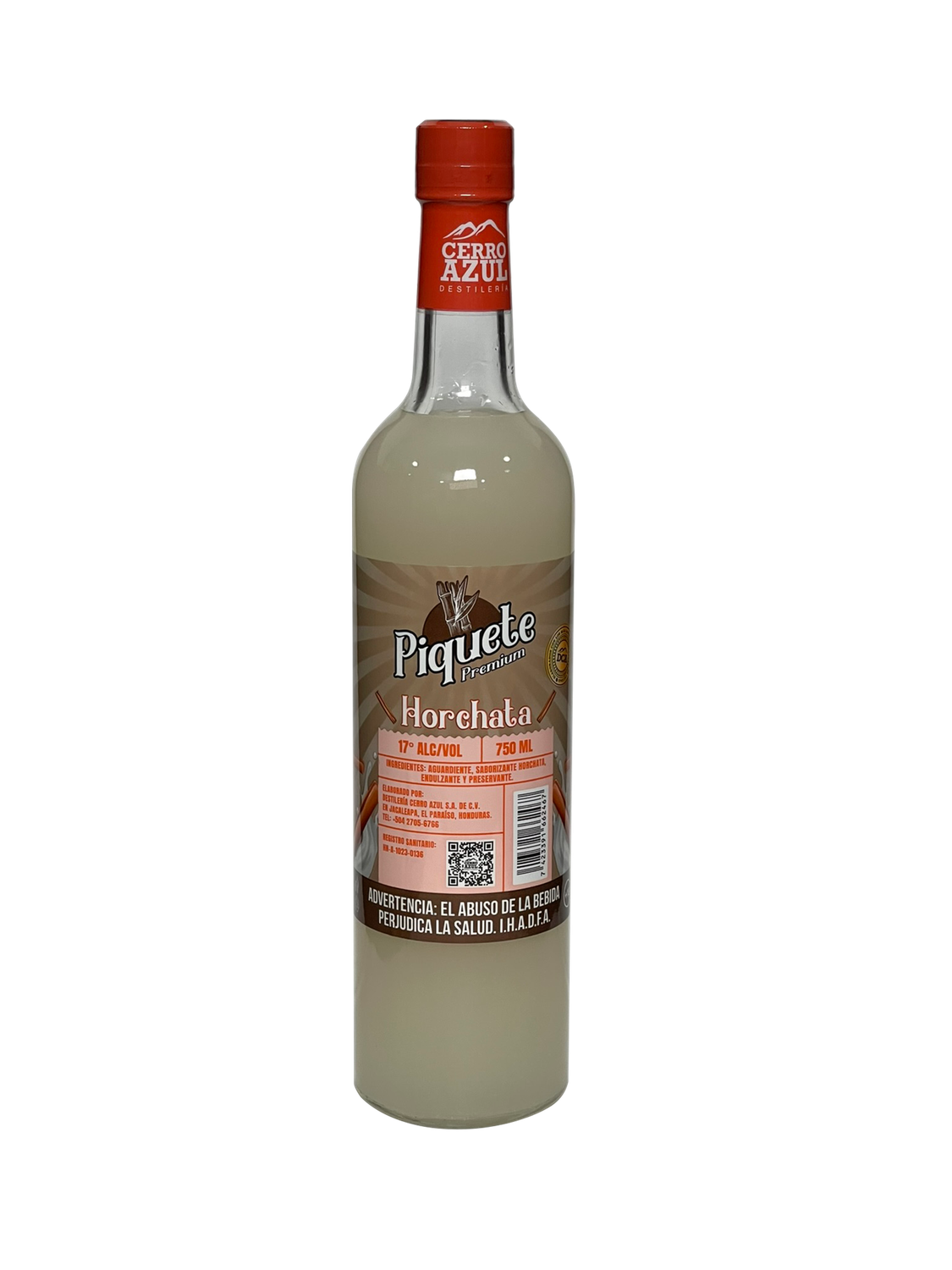 PIQUETE AGUARDIENTE HORCHATA 17° 12/750 ML