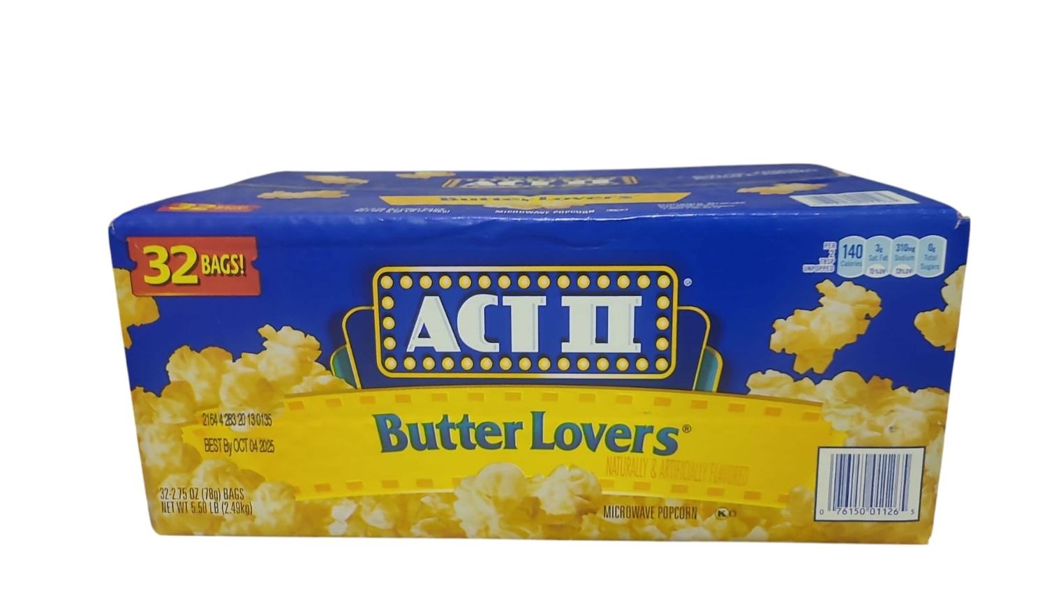 MAIZ POP ACT II BUTTER LOVERS 32 PK. 1/1CT