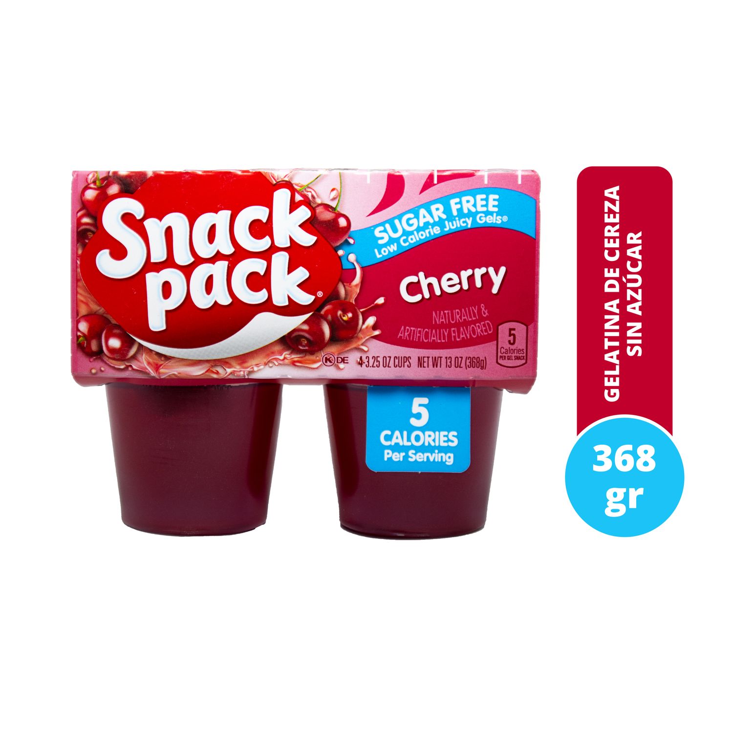 GELATINA CHERRY SUGAR FREE 4 CUPS