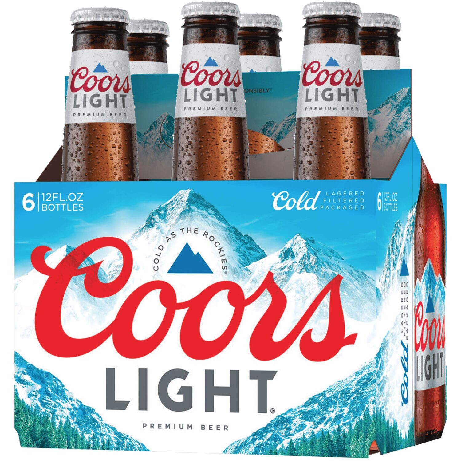 COORS LIGHT BOTELLA 12 OZ - 6PACK