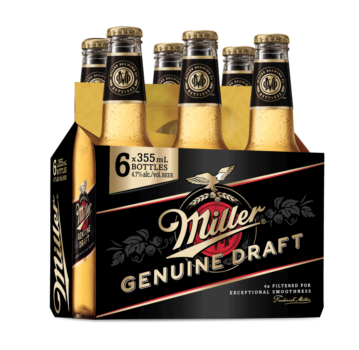 MILLER GENIUNE DRAFT BOTELLA 6PACK