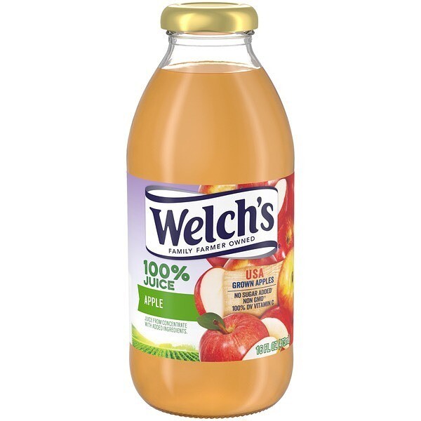 JUGO WELCH ́S DE MANZANA 100% 16 OZ
