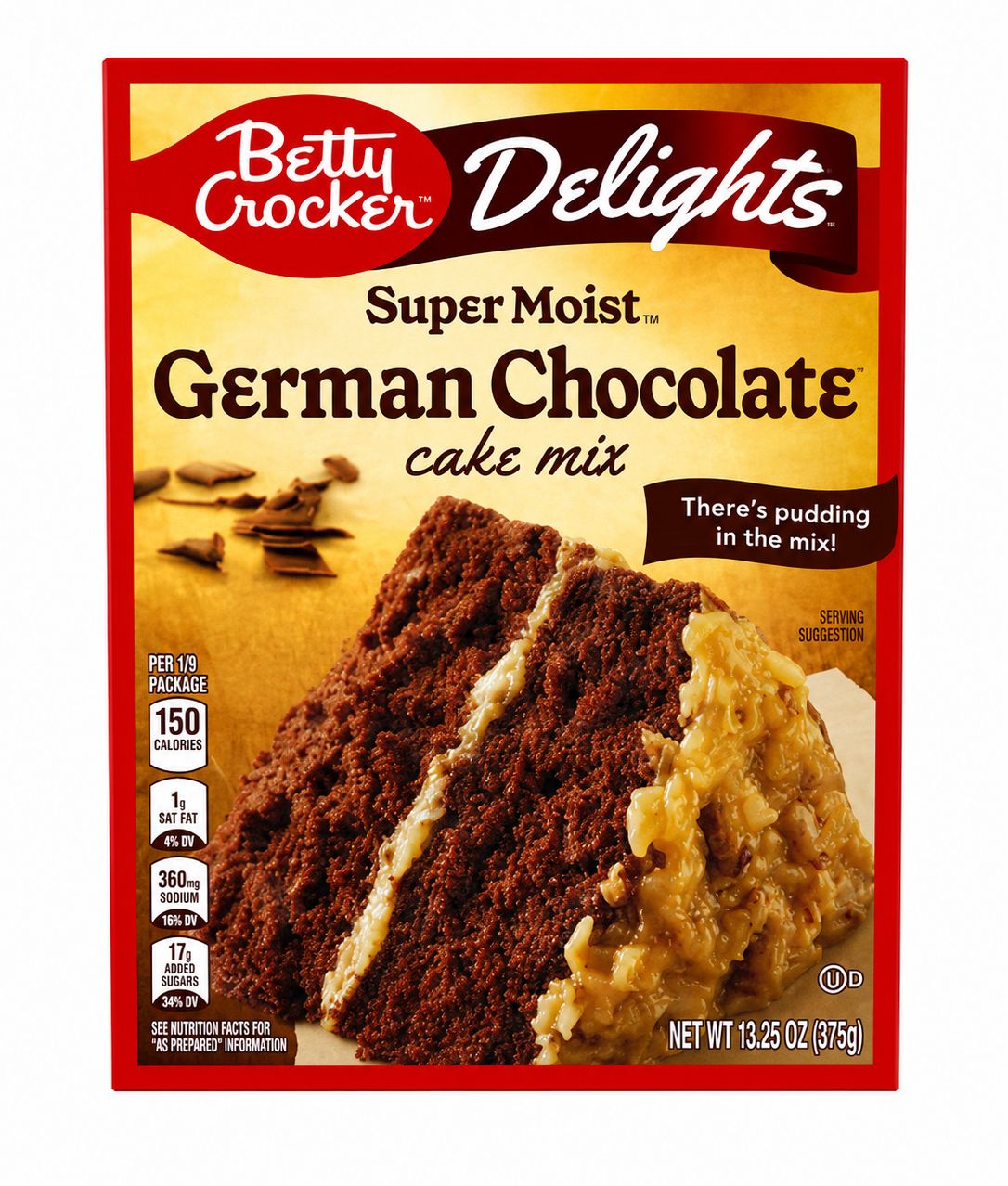 BETTY CROCKER HARINA PASTEL GERMAN CHOCOLATE 15.25 oz
