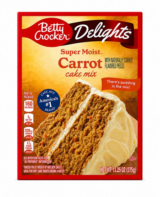 BETTY CROCKER HARINA PASTEL CARROT 15.25 OZ