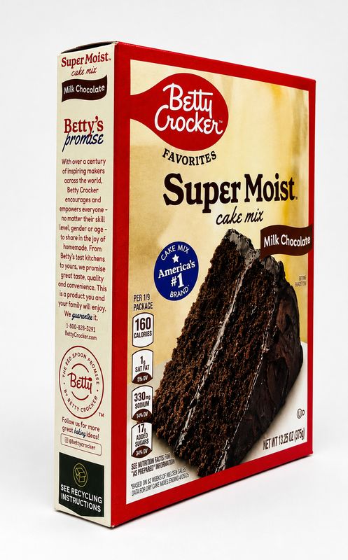 BETTY CROCKER HARINA PASTEL MILK CHOCOLATE 15.25 OZ