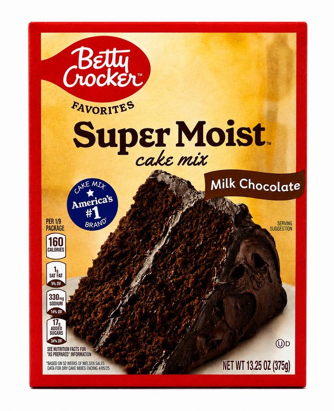 BETTY CROCKER HARINA PASTEL MILK CHOCOLATE 15.25 OZ
