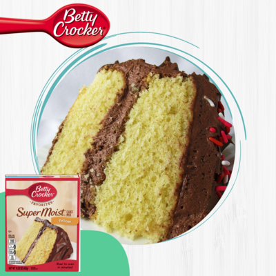 BETTY CROCKER HARINA PASTEL YELLOW 15.25 OZ