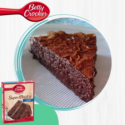 BETTY CROCKER HARINA PASTEL CHOCOLATE FUDGE 15.25 OZ