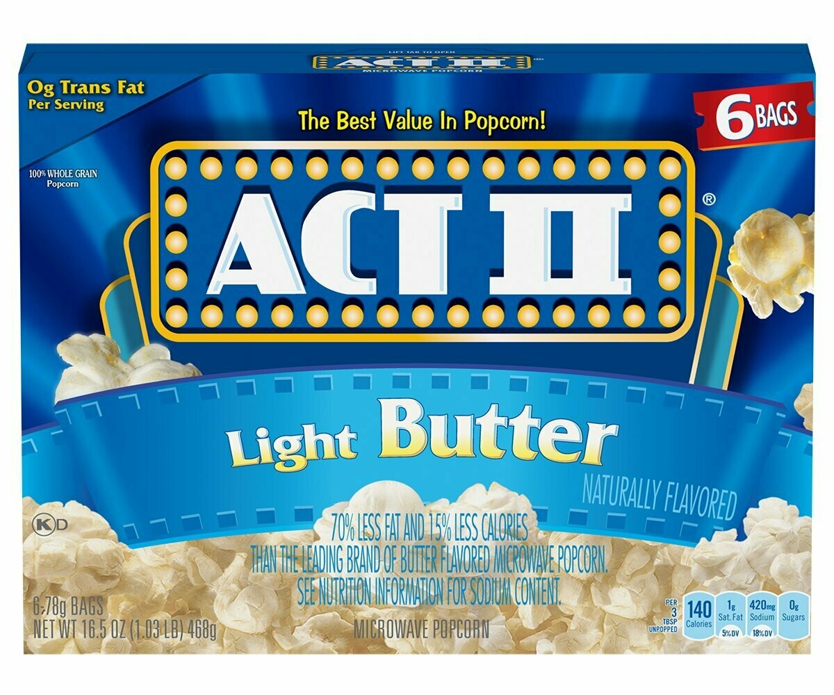 MAIZ POP ACT II BUTTER LIGHT 18 PACK