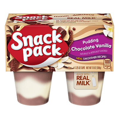 PUDDING HUNT ́S CHOCOLATE VAINILLA 4 CUPS