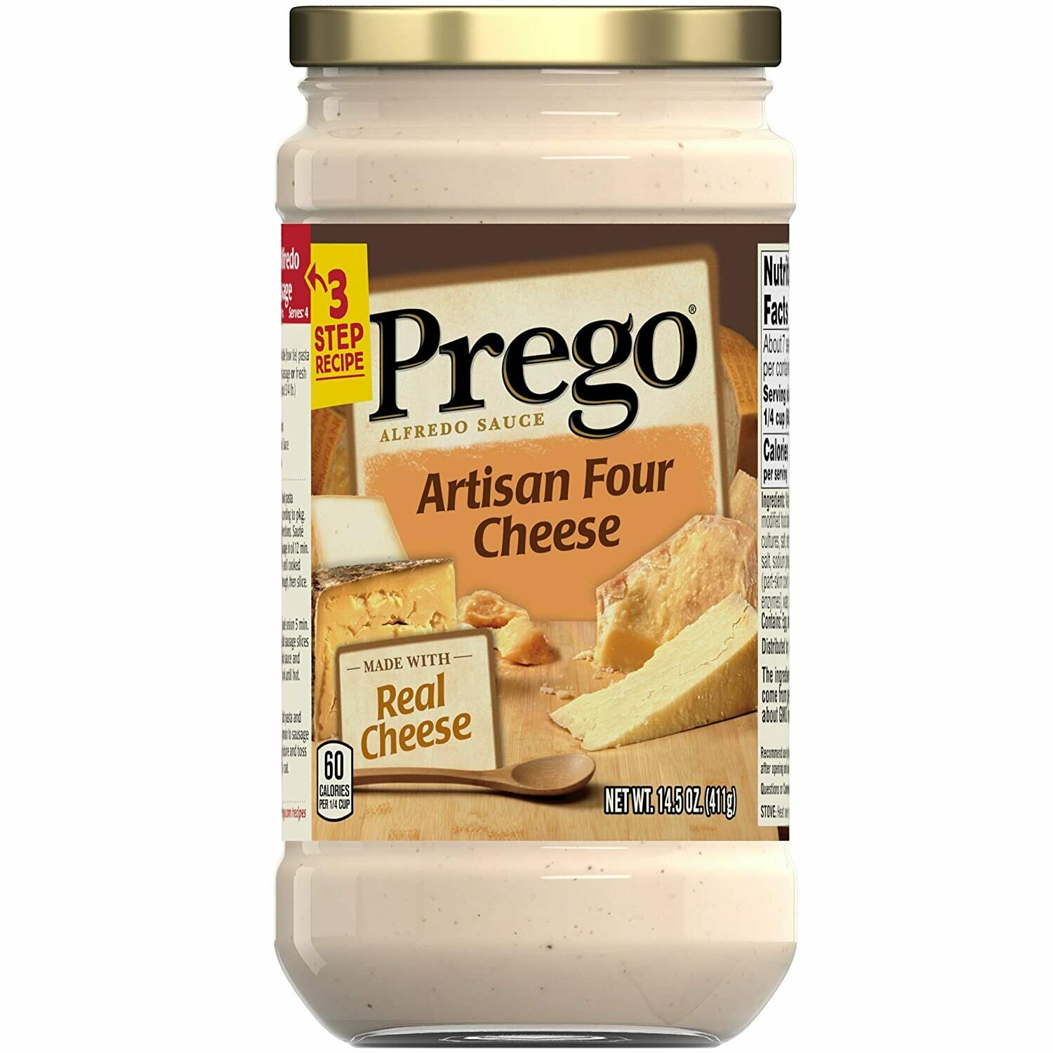 PREGO SALSA ALFREDO ARTISAN FOUR CHEESE 14.5 Oz