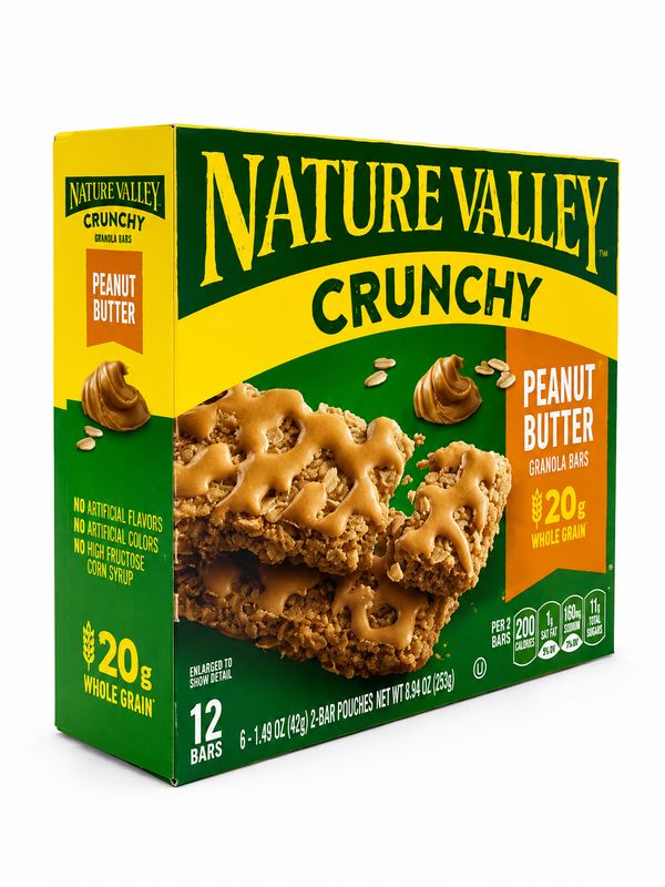 NATURE VALLEY GRANOLA BARS PEANUT BUTTER 8.9 OZ