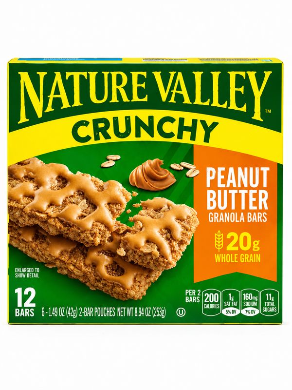 NATURE VALLEY GRANOLA BARS PEANUT BUTTER 8.9 OZ