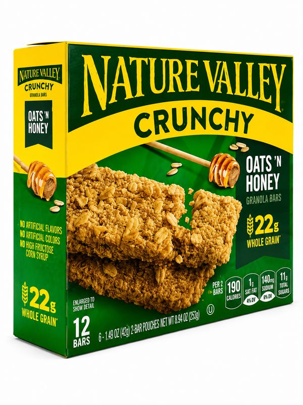 NATURE VALLEY GRANOLA BARS OATS ́N HONEY 8.9 OZ
