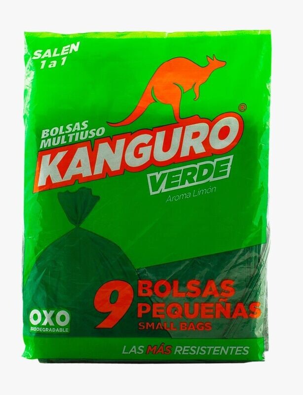 BOLSA KANGURO VERDE PEQUEÑA 9UNDS