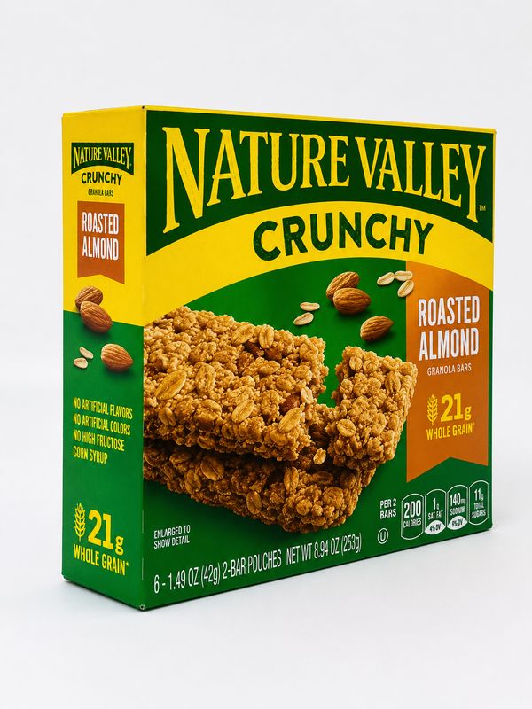 NATURE VALLEY GRANOLA BARS ROASTER ALMOND 8.9 OZ