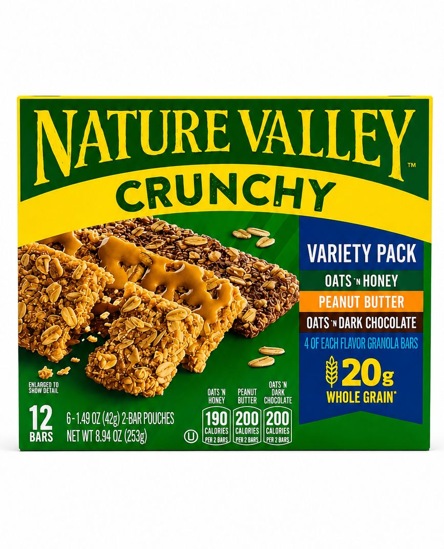 NATURE VALLEY CRUNCHY VARIETY PACK 8.98 OZ