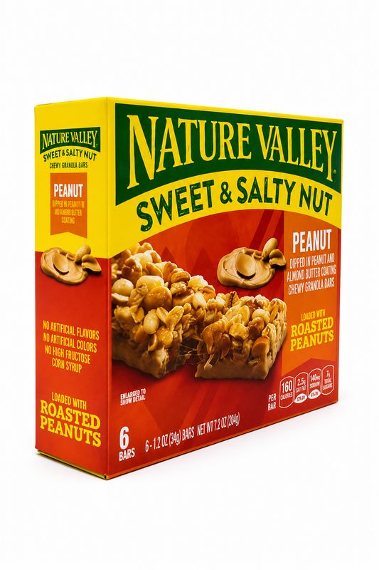 NATURE VALLEY GRANOLA BARS SWEET&amp;SALTY PEANUT 8 OZ
