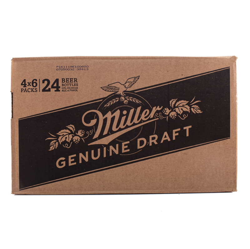 MILLER GENUINE DRAFT BOTELLA CAJA - 24 UNDS