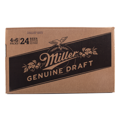 MILLER GENUINE DRAFT BOTELLA CAJA - 24 UNDS