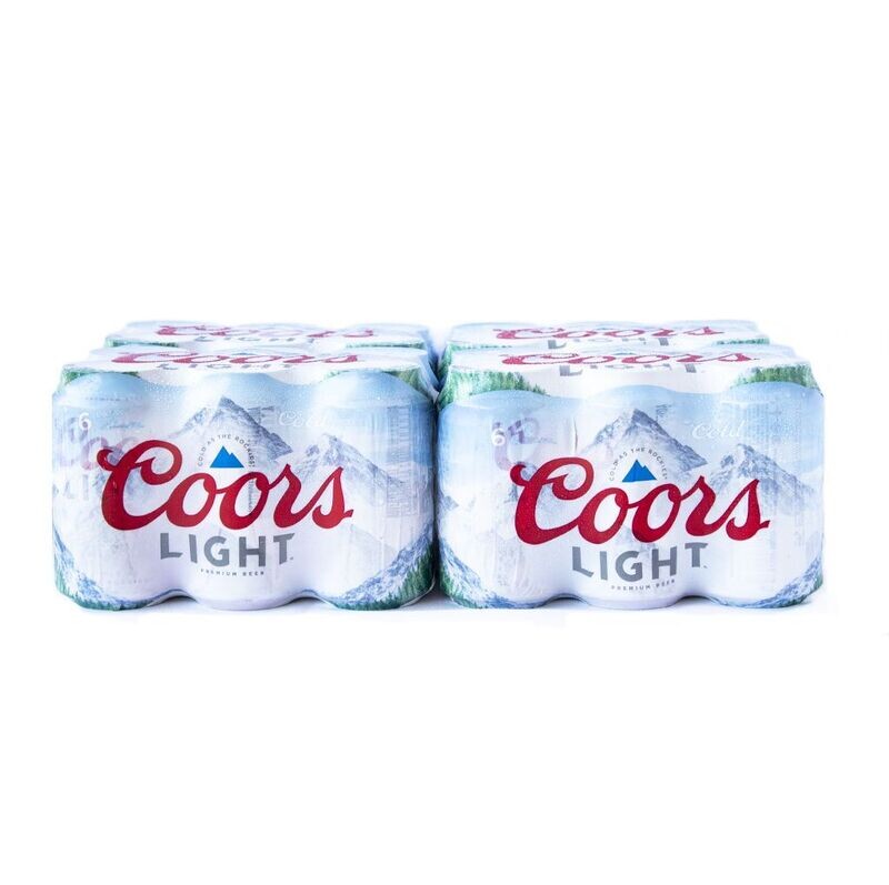 COORS LIGHT LATA 12 OZ CAJA (24 UNIDADES)